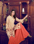 Off White Pure Art Silk Pant Salwar Suits Salwar Kameez