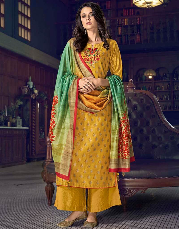 Musterd Tussah Silk Pant Salwar Suits