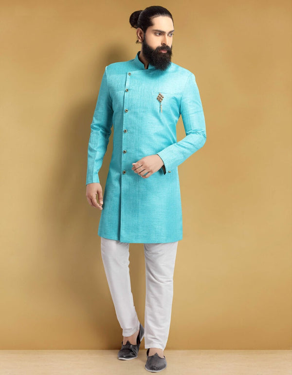 Ferozi Kurta Jacquard Silk Pant