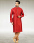 Maroon Kurta Jacquard Silk Brocade Chudidaar
