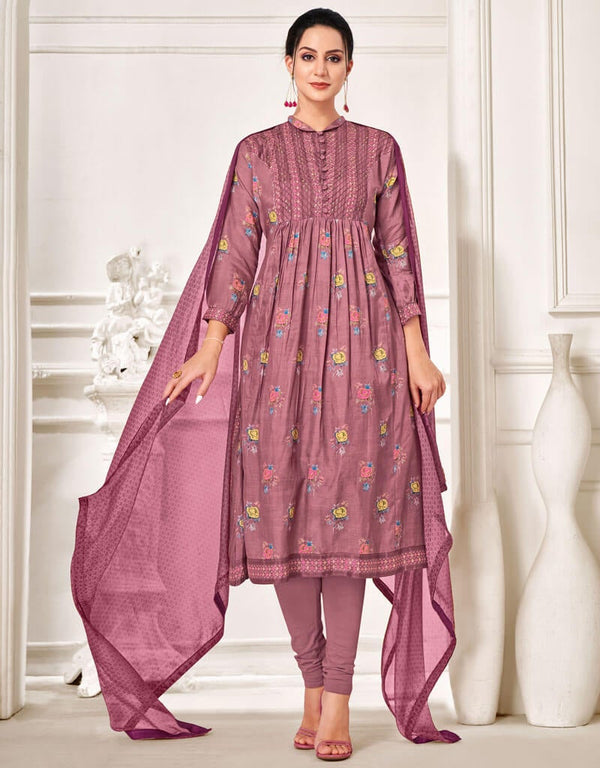 Multi Chanderi Cotton Pant Dress