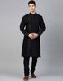Black Kurta Dupion Silk Chudidaar