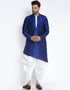 Blue Kurta Dupion Silk Dhoti