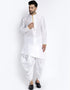 White Kurta Dupion Silk Dhoti