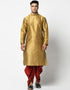Gold Kurta Dupion Silk Dhoti