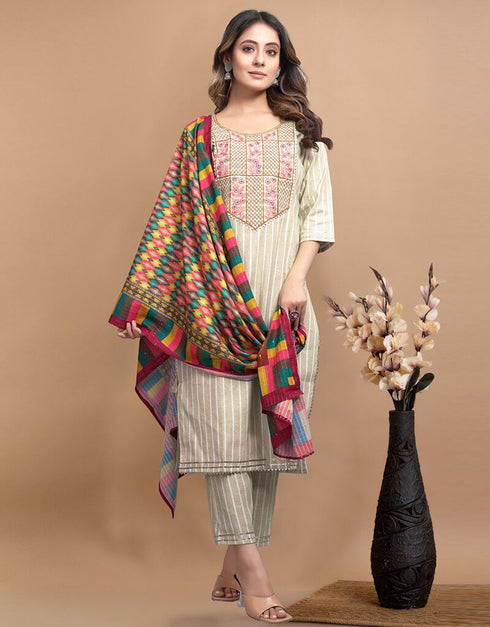 White Rock Pure Khadi Cotton Pant Straight