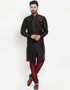 Black Kurta Banarasi Dhupion Silk Chudidaar
