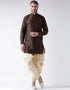 Coffee Kurta Art Dupion Dhoti