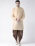 Cream Kurta Art Dupion Dhoti