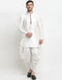 White Kurta Art Dupion Dhoti