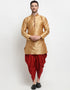 Gold Kurta Art Dupion Dhoti