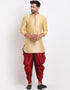 Gold Kurta Art Dupion Dhoti