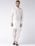 White Kurta Art Dupion Dhoti