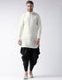White Kurta Art Dupion Dhoti