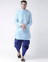 Sky Blue Kurta Art Dupion Dhoti