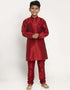 Maroon Kurta Pajama Art Dupion