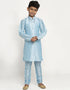 Sky Blue Kurta Pajama Art Dupion