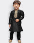 Black Kurta Pajama Art Dupion