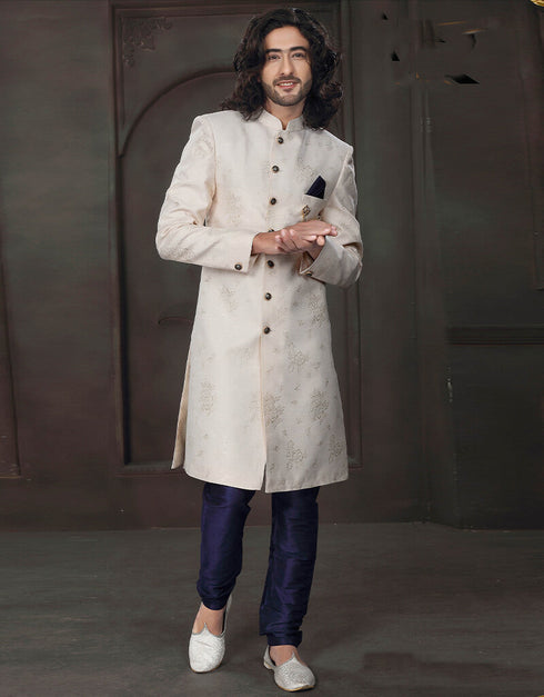 Cream Kurta Imported Chudidar