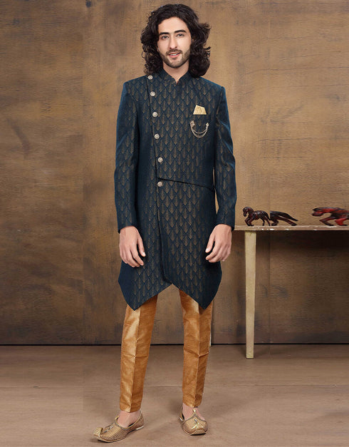 Multi Kurta Jacquard Aligadhi