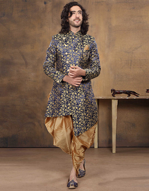 Blue Kurta Imported Dhoti