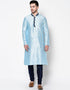 Sky Blue Kurta Dhupion Silk Chudidaar