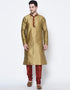 Coffee Kurta Dhupion Silk Chudidaar