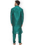 Green Kurta Dhupion Silk Chudidaar Closure View