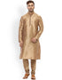 Coffee Kurta Dhupion Silk Chudidaar