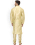 Beige Kurta Dhupion Silk Chudidaar Closure View