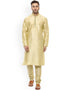 Beige Kurta Dhupion Silk Chudidaar