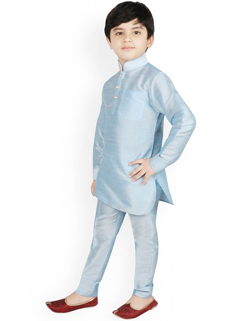 Maroon Kurta Dhupion Silk Payjama