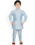 Sky Blue Kurta Pajama Dhupion Silk