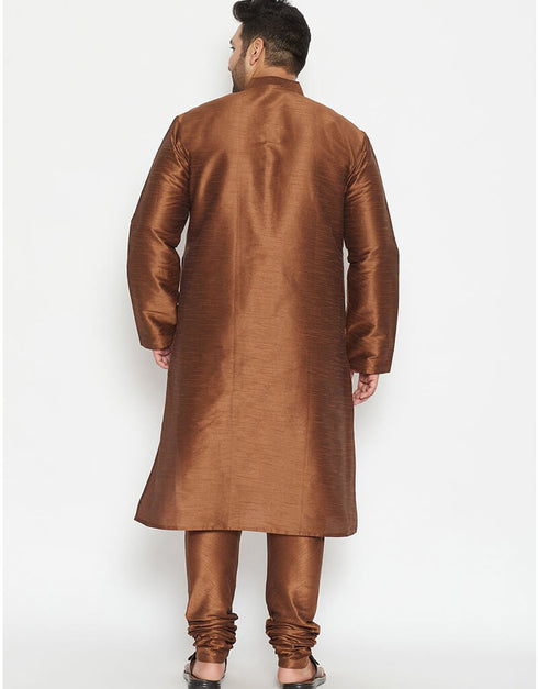 Chiku Kurta Dhupion Silk Payjama Closure View