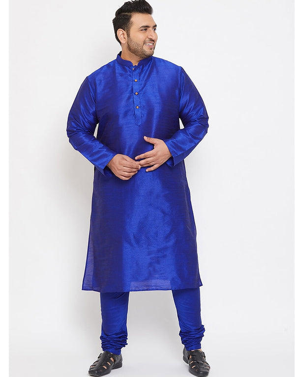 Blue Kurta Dhupion Silk Payjama