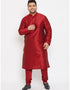 Maroon Kurta Dhupion Silk Payjama