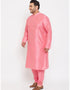 Light Pink Kurta Dhupion Silk Payjama