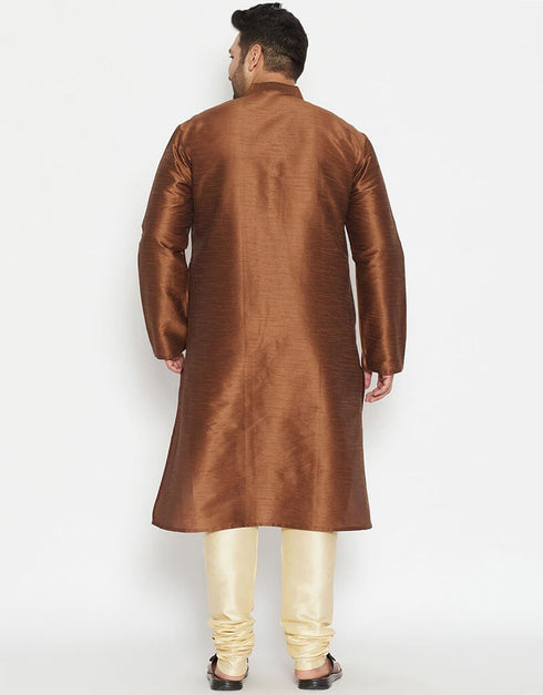 Chiku Kurta Dhupion Silk Payjama Closure View