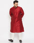Maroon Kurta Dhupion Silk Payjama