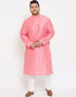 Light Pink Kurta Dhupion Silk Payjama