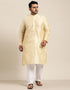 Cream Kurta Dhupion Silk Payjama