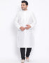 White Kurta Dhupion Silk Payjama