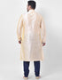 Cream Kurta Dhupion Silk Chudidaar Closure View