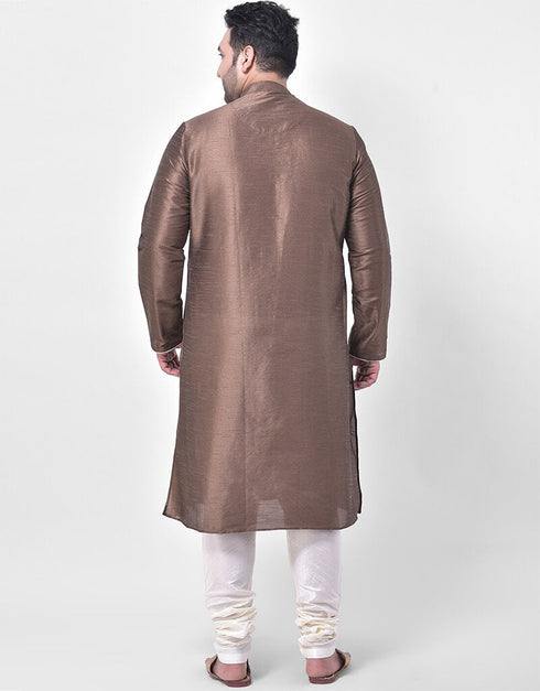 Chiku Kurta Dhupion Silk Chudidaar Closure View