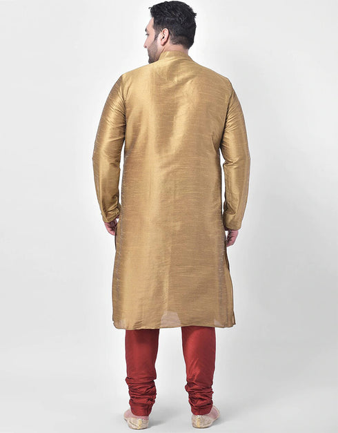 Chiku Kurta Dhupion Silk Chudidaar Closure View