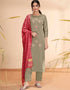 Green Massert Cotton Pant Salwar Suit