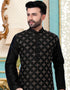 Black Kurta Dhupion Silk Chudidaar Closure View