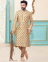 Cream Kurta Dhupion Silk Chudidaar