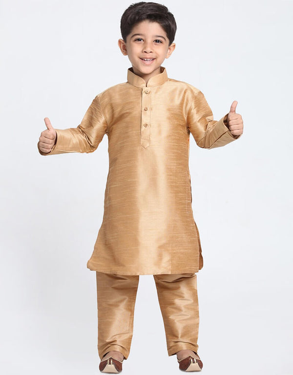 Chiku Kurta Pajama Dhupion Silk