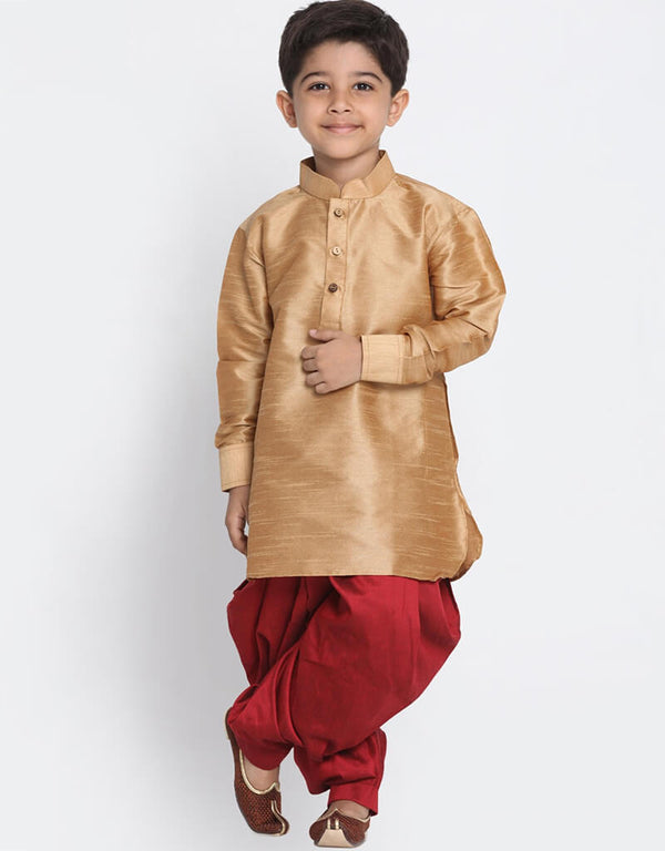 Chiku Kurta Pajama Dhupion Silk